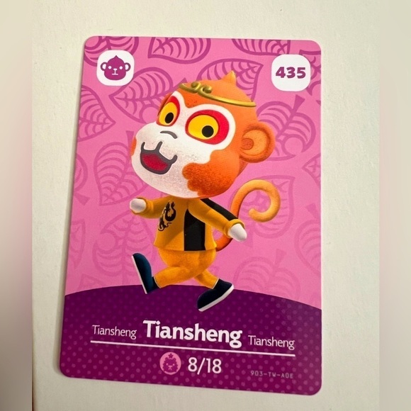 Nintendo Tiansheng #435 Animal Crossing Series 5 amiibo Card - Picture 1 of 2